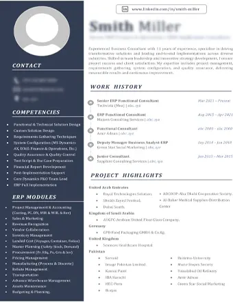 CV Sample 6