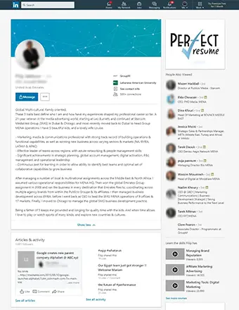 LinkedIn Profile Sample 2